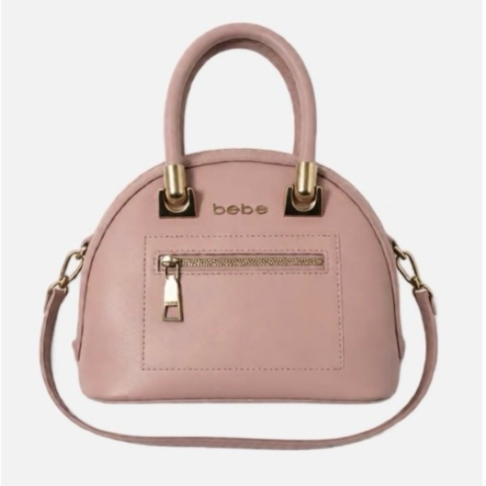 Bebe Blush Mini Bag with Gold Accents